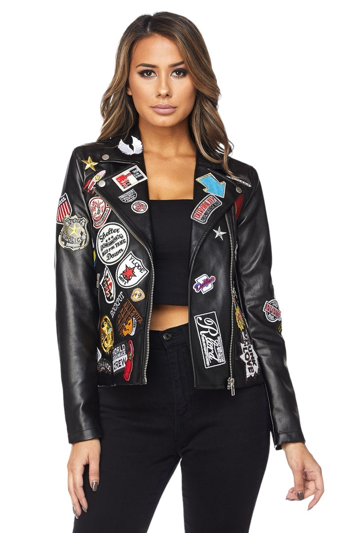 Patches Motorcycle Jacket