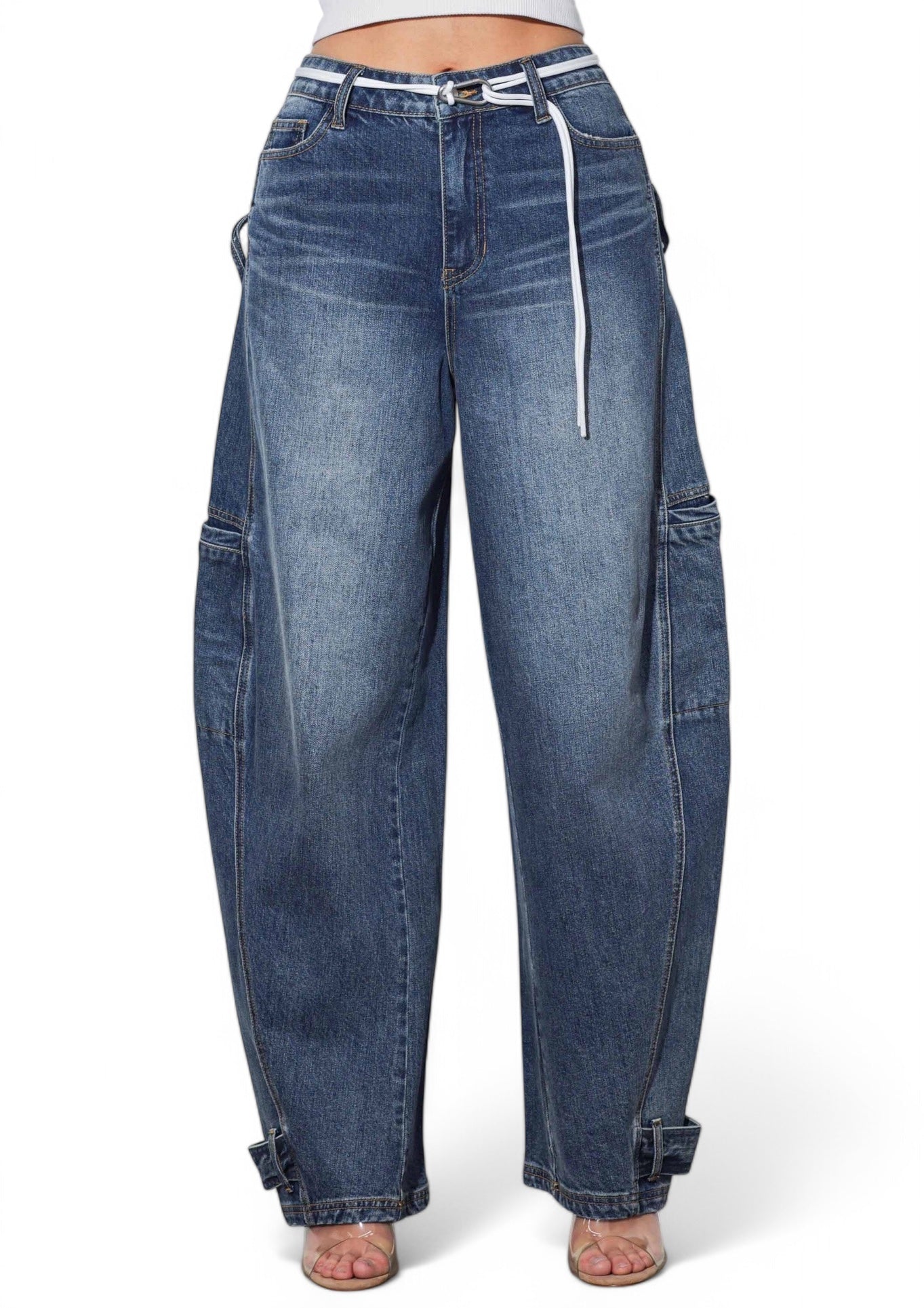 Barrel Baggy Jeans with Draw String – The House of Stylez