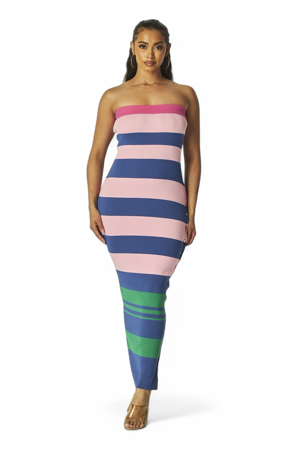 Striped Knit Maxi Dress | The House of Stylez Boutique Medium|Large Striped Knit Maxi Dress | The House of Stylez Boutique Medium|Large