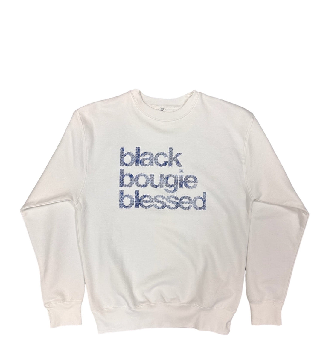Black Bougie Blessed Sweatshirt -Denim Illusion