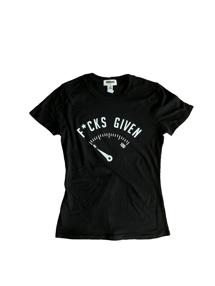 a black t - shirt with the words f k's given on it