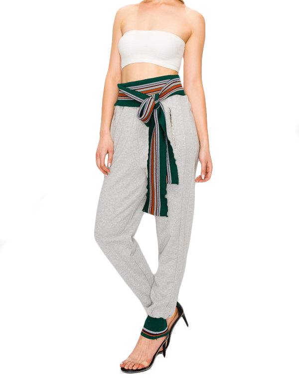 Belted Sweat Pants The House of Stylez