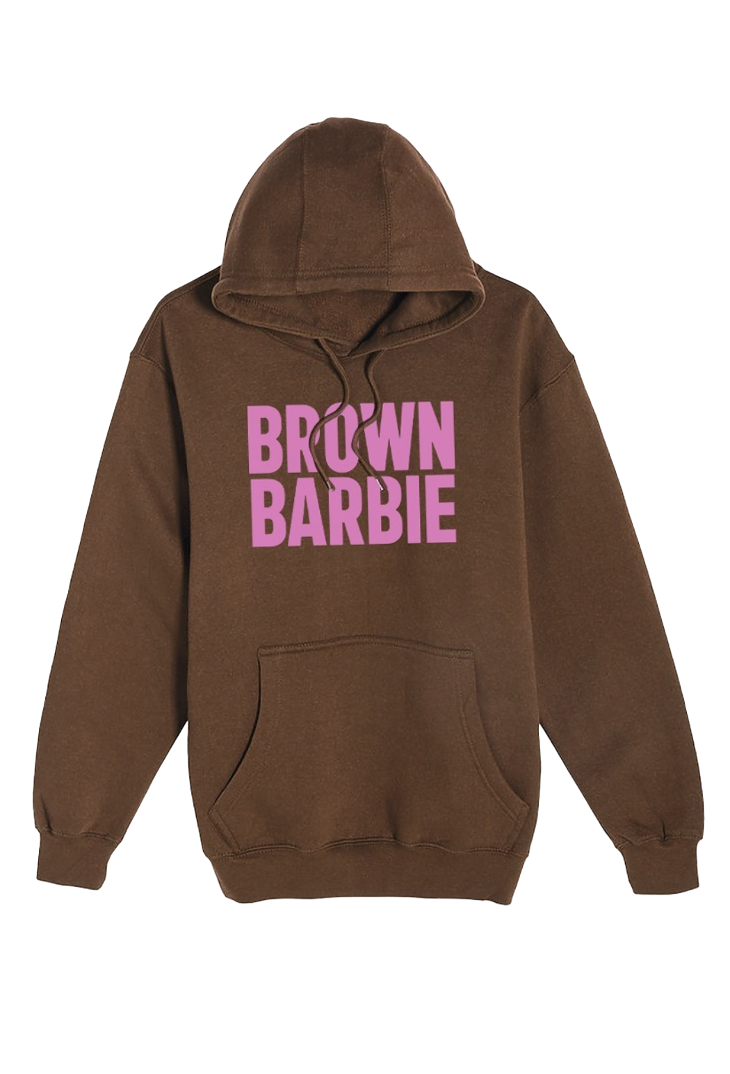 a brown hoodie with the words brown barbie on it