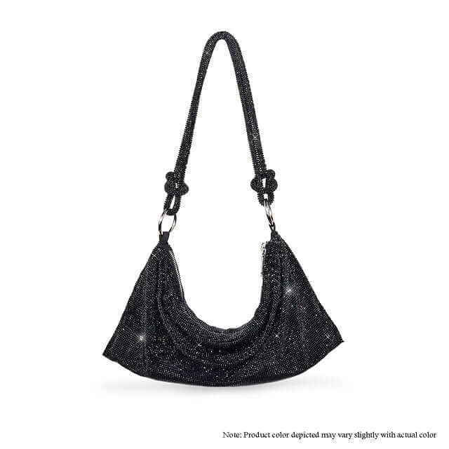 a black handbag with stars on it