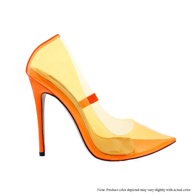 The Glass Slipper - Orange {Order 1 1/2 Size Larger} Liliana