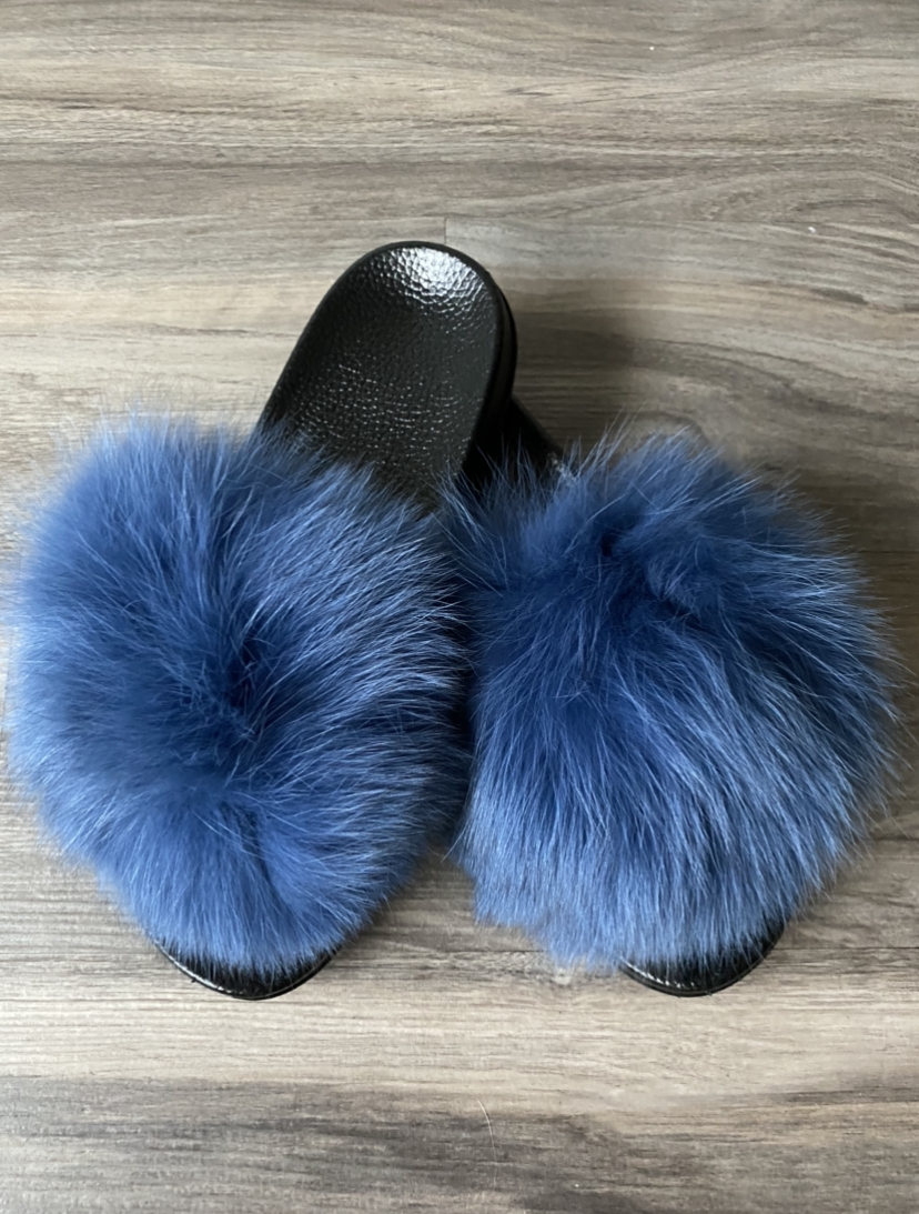 Slides -Denim Blue {Order Size Up} The House of Stylez