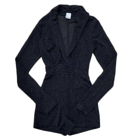 Black Sparkle Romper The House of Stylez