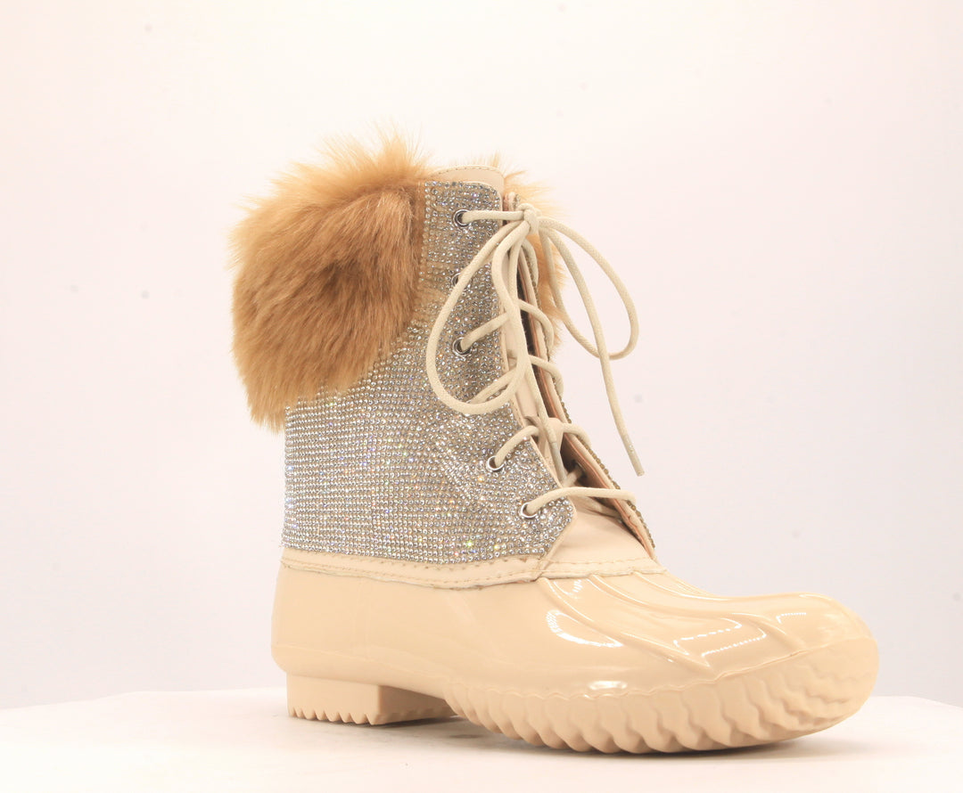Bling Rubber Duck Boots - Tan Cape Robbin