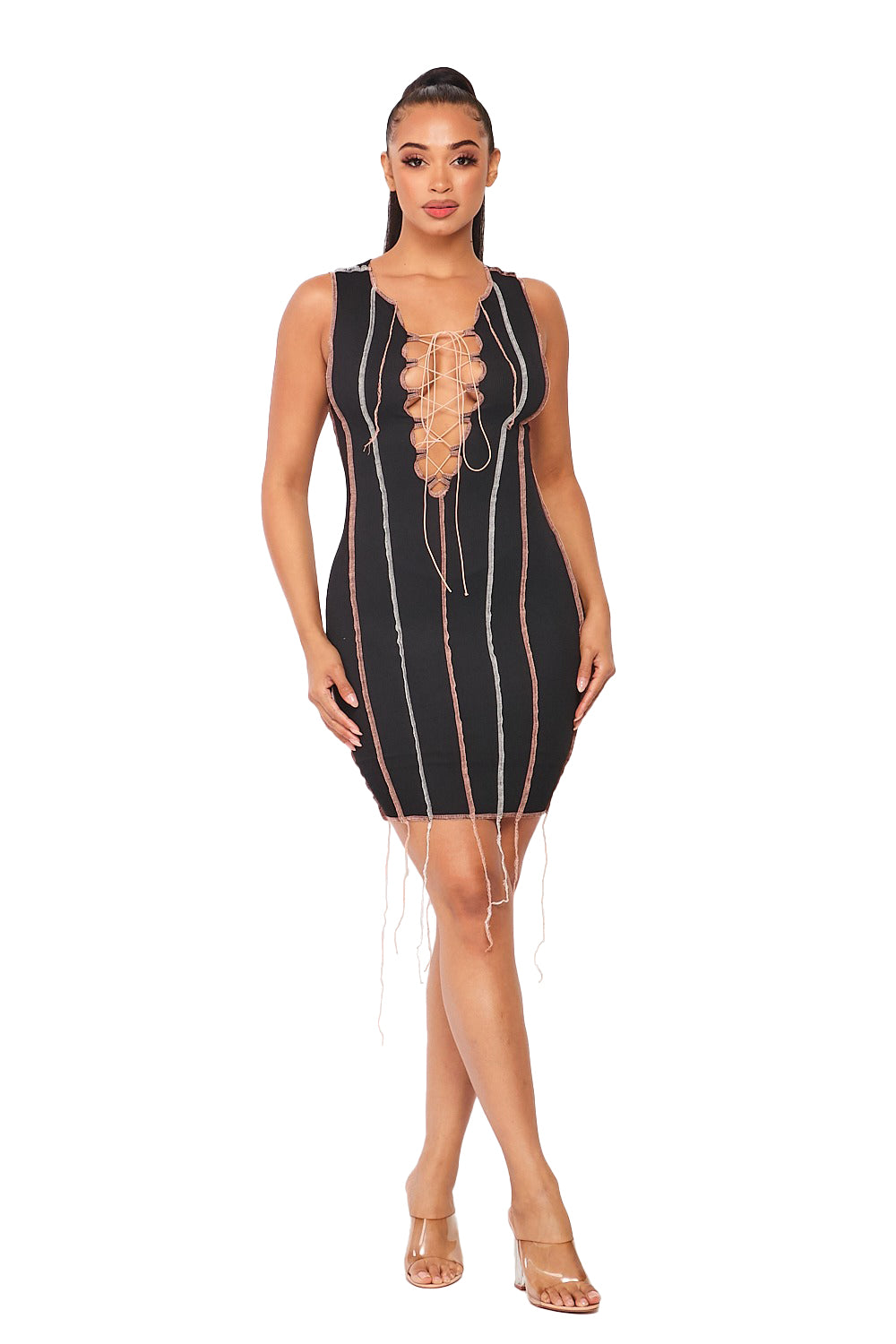 Laced Up Tank Dress Hot & Delicious