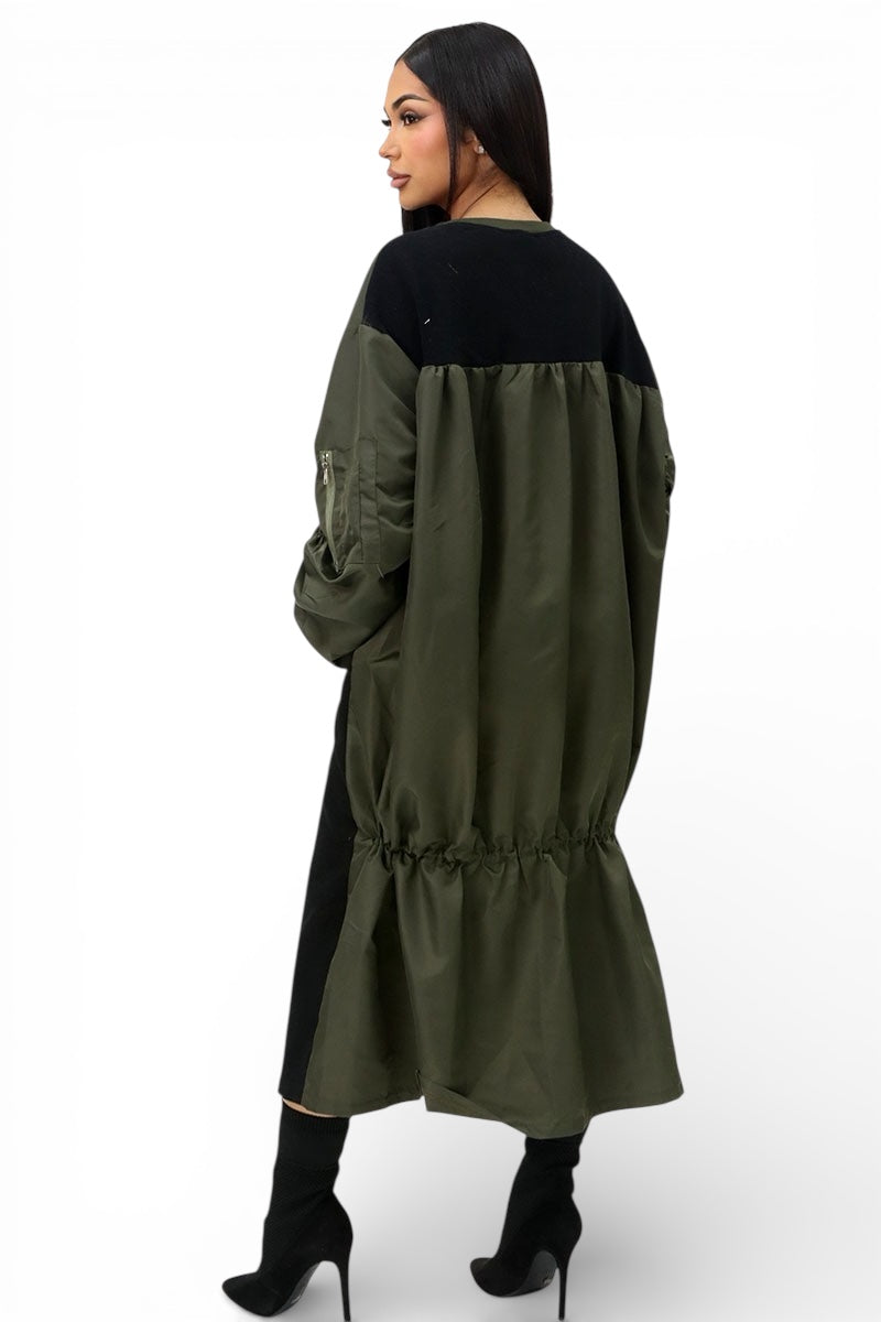 Contrast Oversize Dress