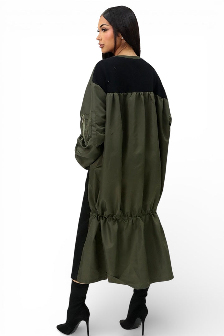 Contrast Oversize Dress