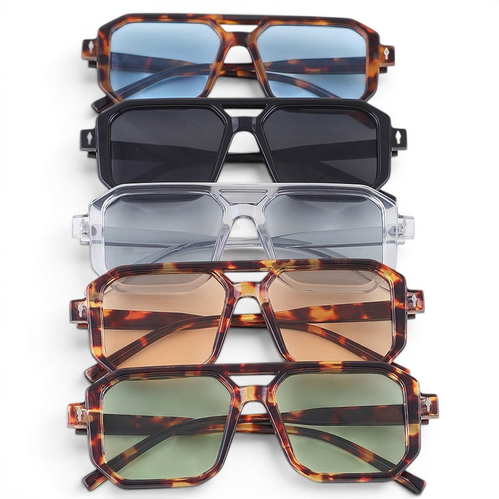 Sunglasses: Style  1382 {Tinted Block Aviator Sunglasses}