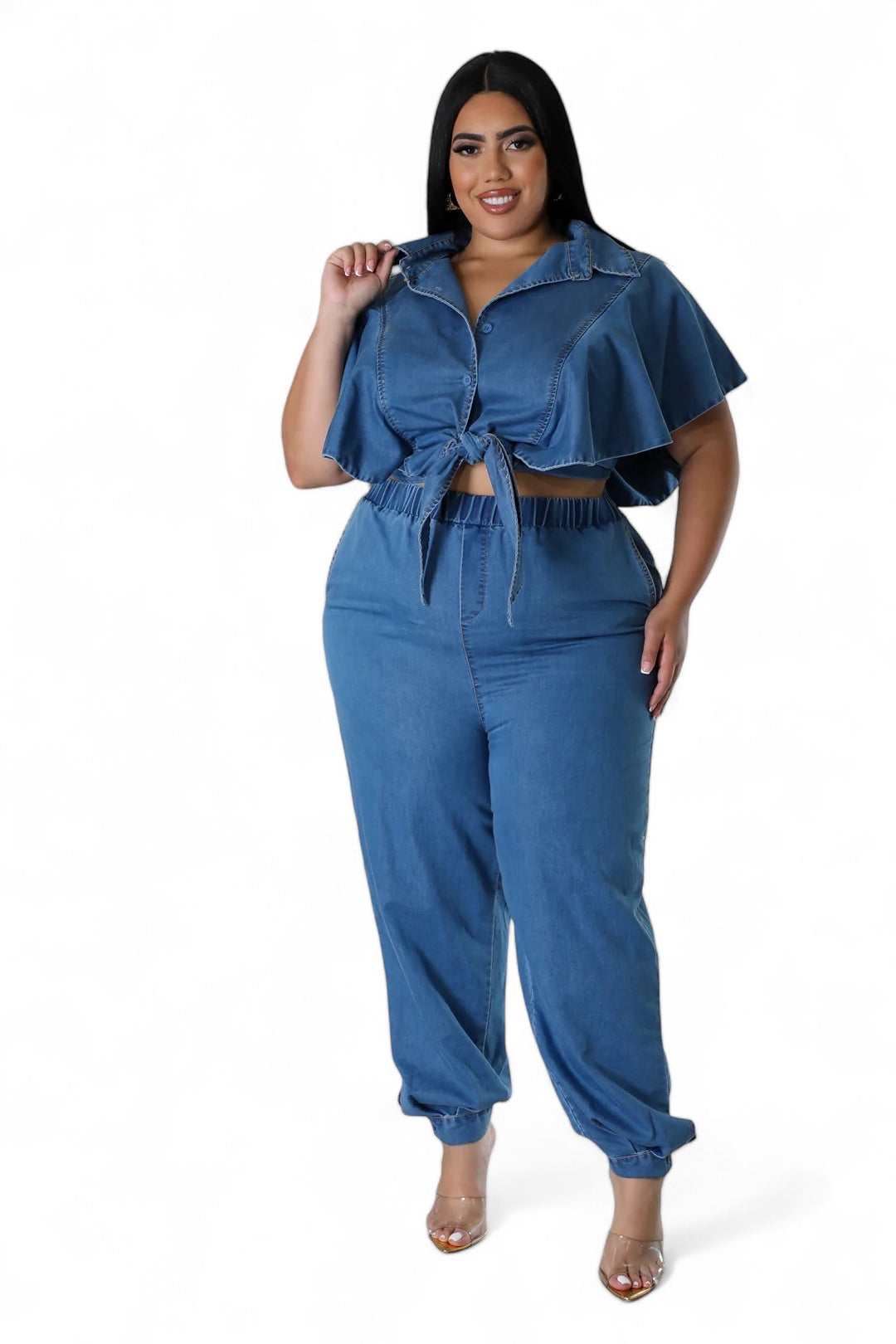 plus size denim dress pants Unique Vintage Plus Size 1970s Flare Pants