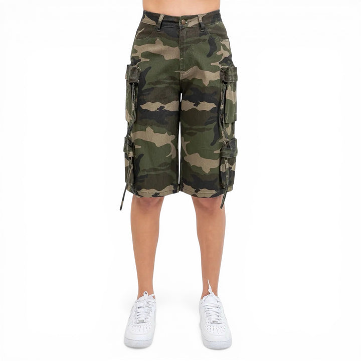 Camouflage Multi Pockets Cargo Jorts