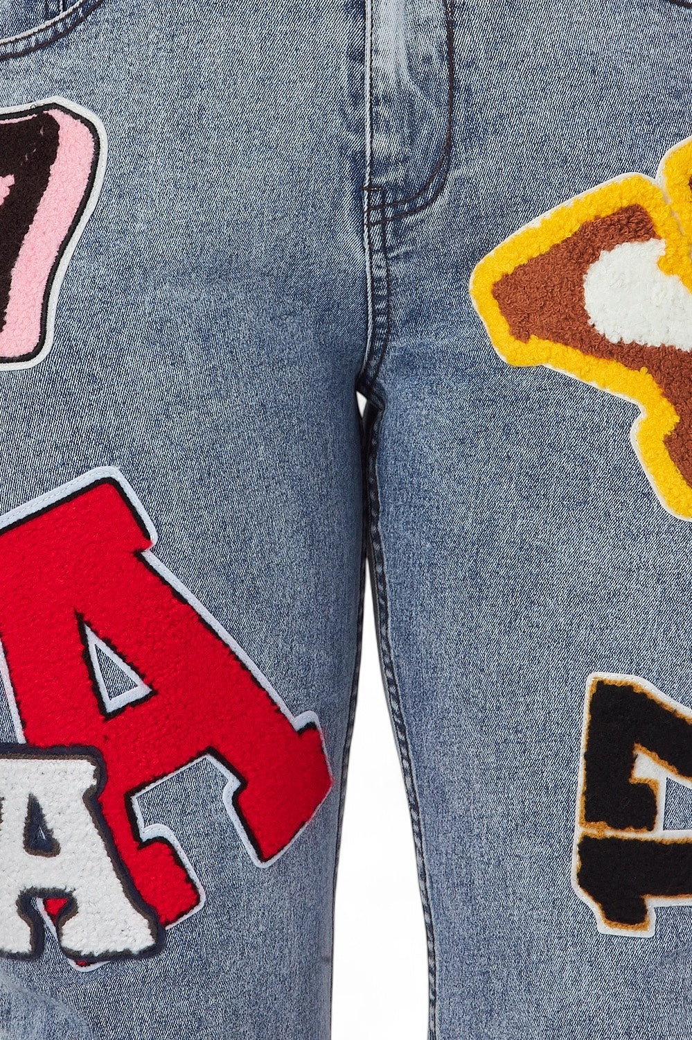 Emmiebree Patch Denim Jean Pants