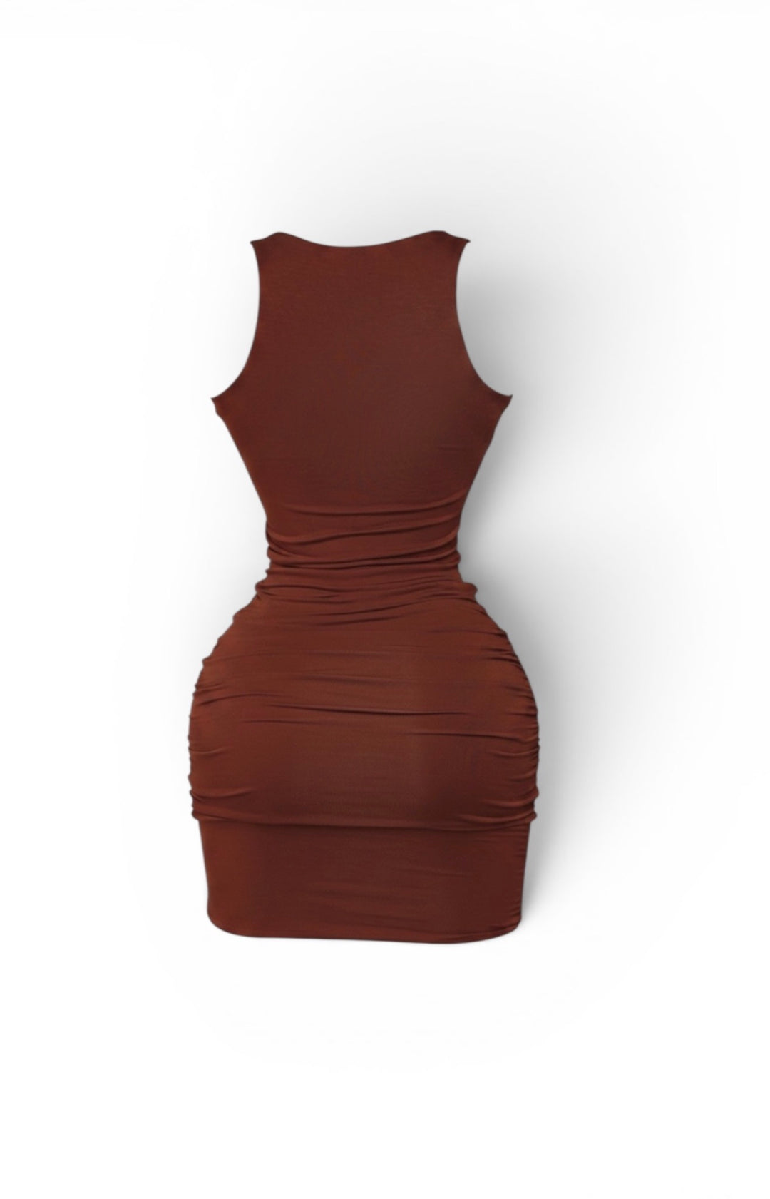Side Shirring Detailed Casual Mini Dress