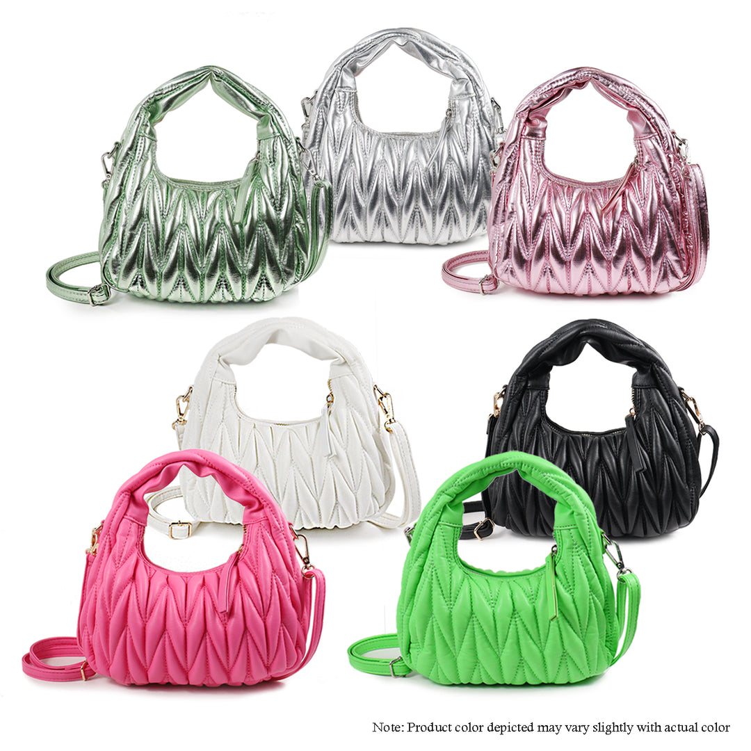 a set of four purses sitting on top of each other