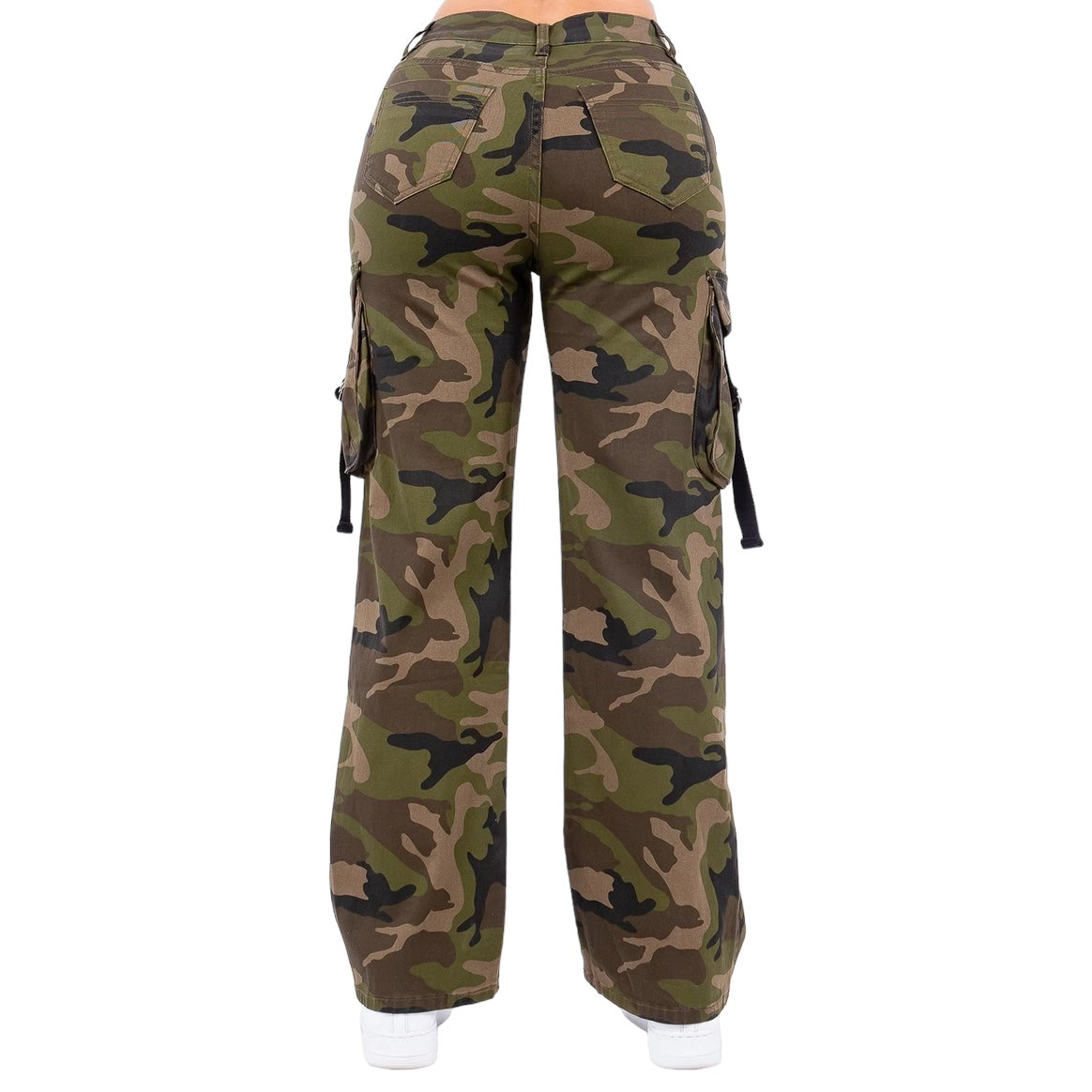 LW COTTON Camo Print Side Pocket Cargo Pants | Green cotton pants,  Camouflage fashion, Shyfull