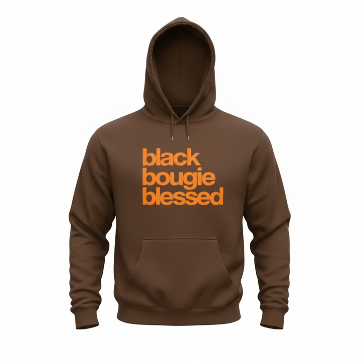 Black Bougie Blessed {Unisex} {Orange Print}