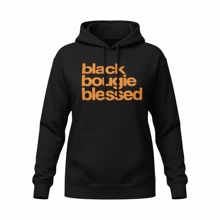 Black Bougie Blessed {Unisex} {Orange Print}