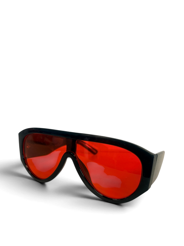 Sunglasses: Style 1360 -Statement Shield Aviator Sunglasses