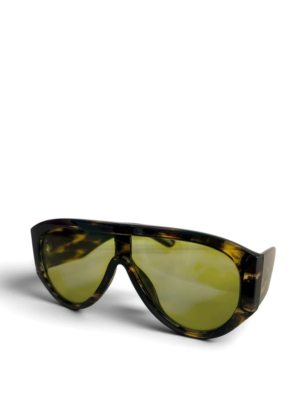 Sunglasses: Style 1360 -Statement Shield Aviator Sunglasses