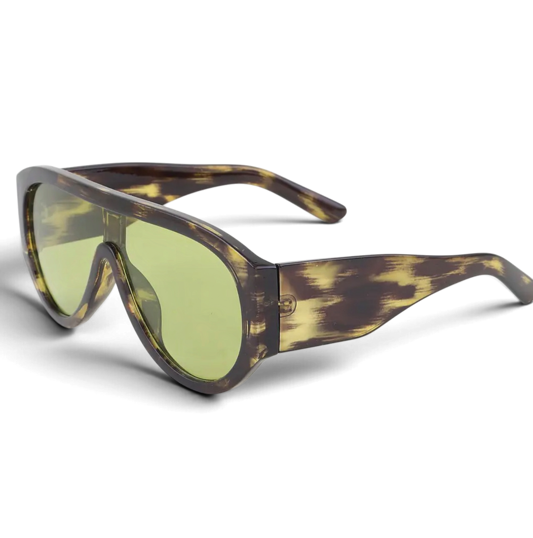 Sunglasses: Style 1360 -Statement Shield Aviator Sunglasses