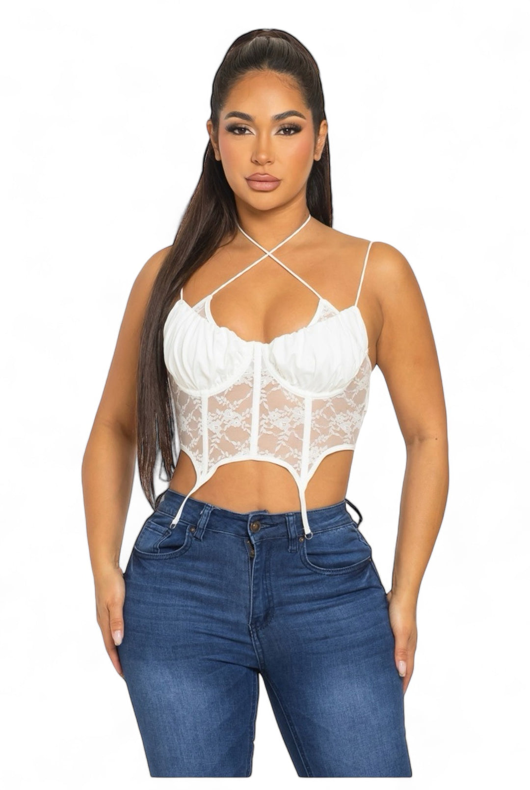 Convertible Lace  Cami Top