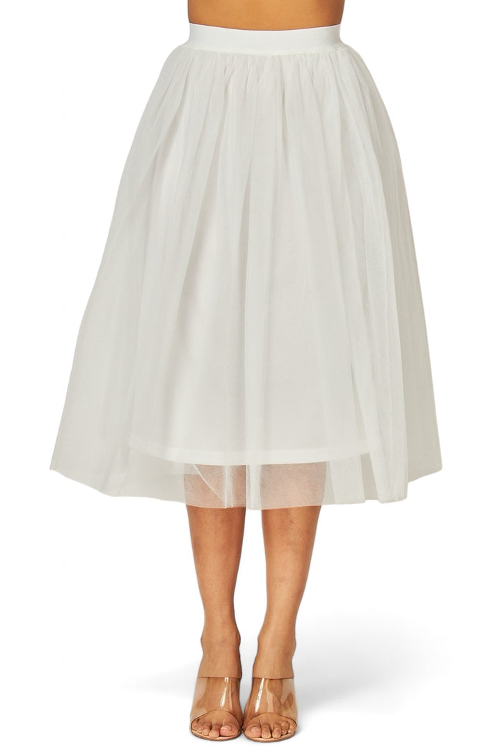 Mesh Midi Tulle Skirt