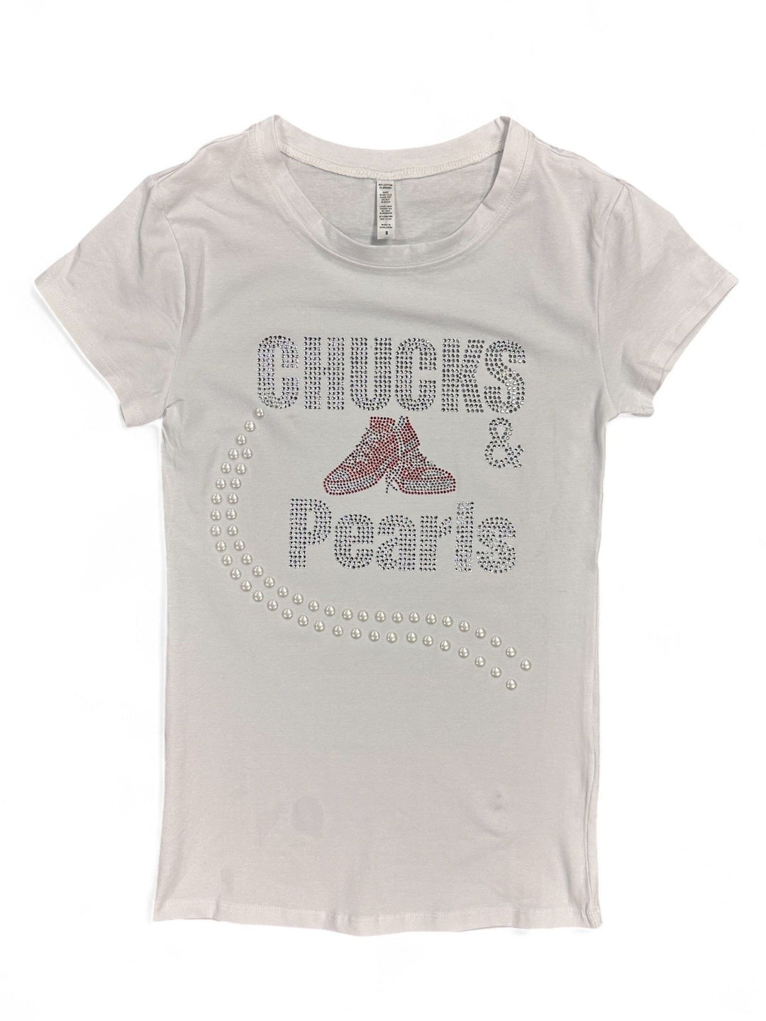 CHUCKS & Pearls Bling Tee