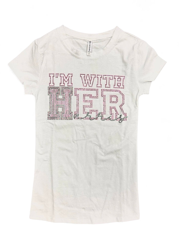 I'm With Her Women's Bling Tee