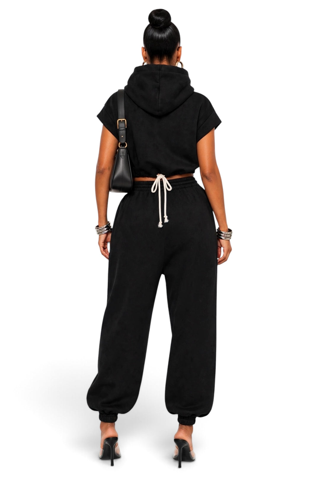 Cowl Neck Two-Piece Set