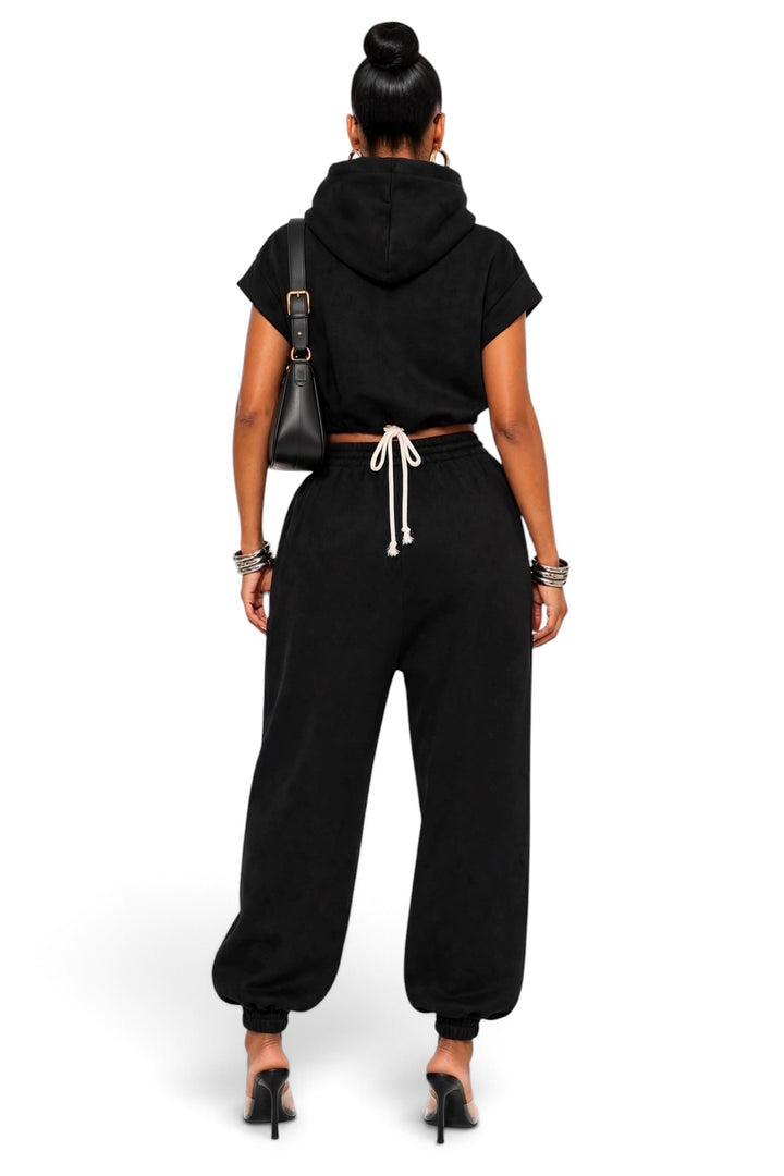 Cowl Neck Two-Piece Set