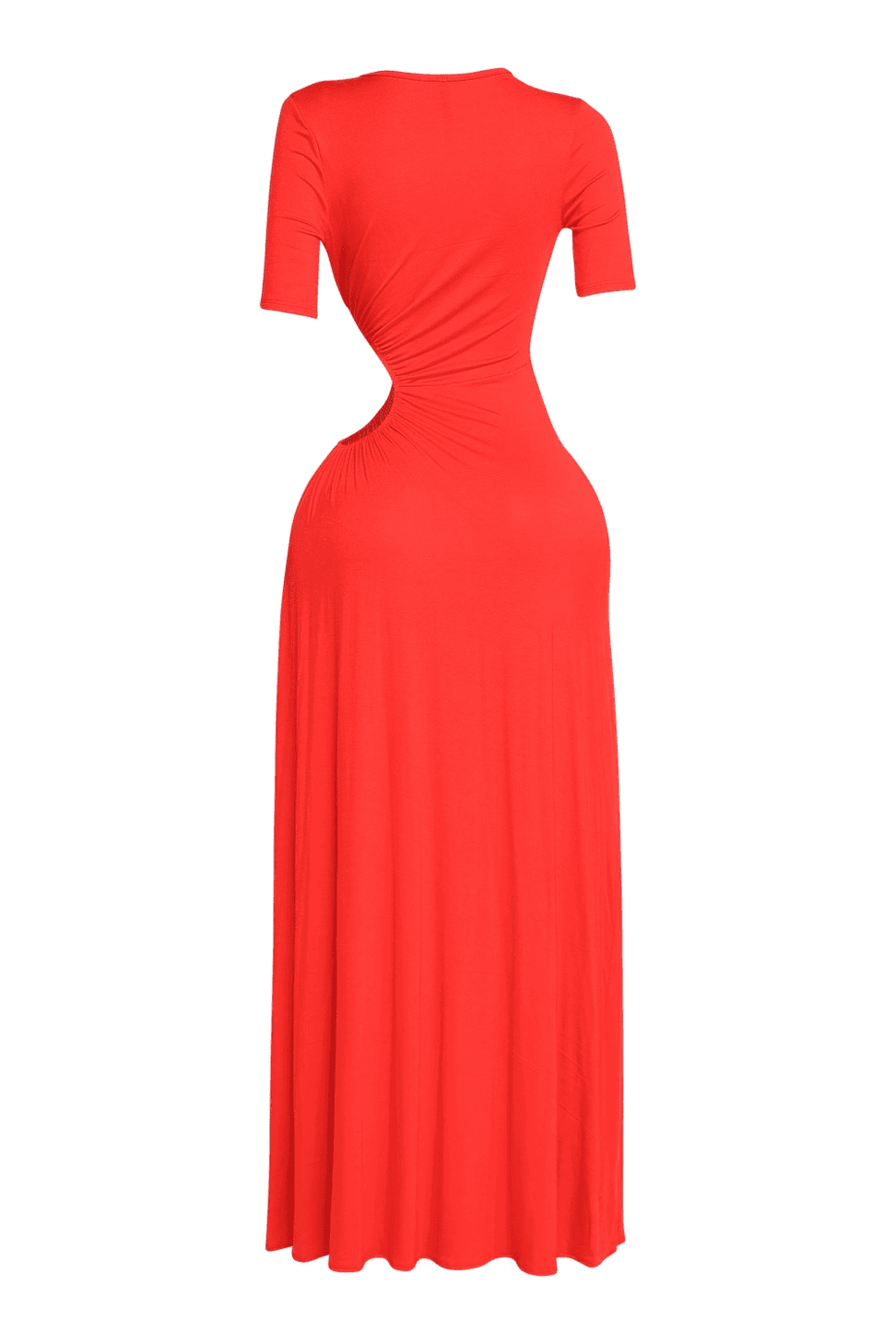 short sleeve cut out maxi dress Short-Sleeve Cutout Maxi Dress