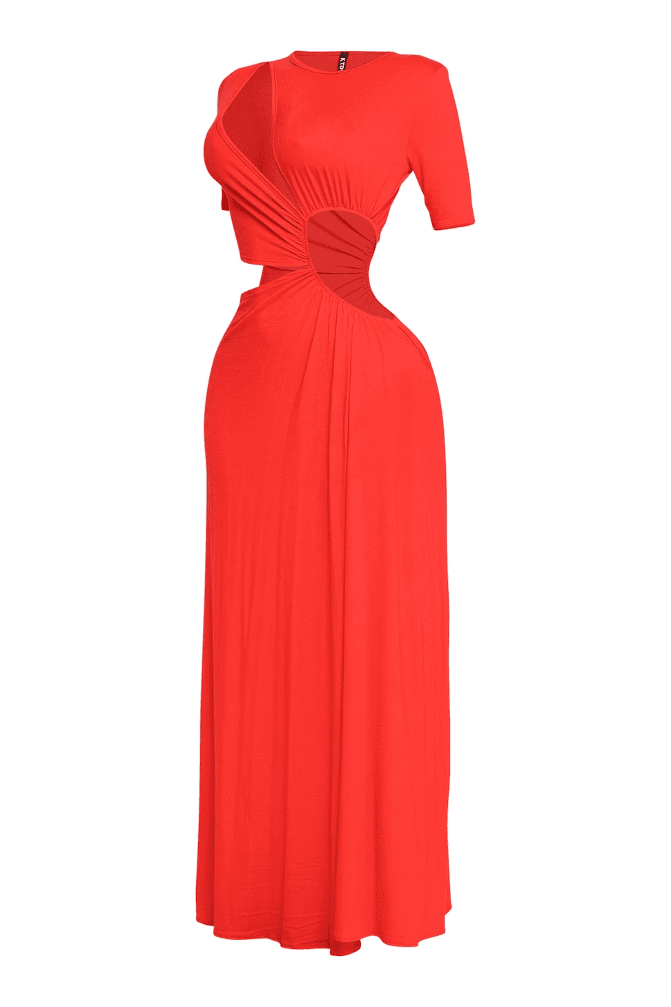 single sleeve cut out maxi dress Oh polly single sleeve cut out maxi dress, Cream