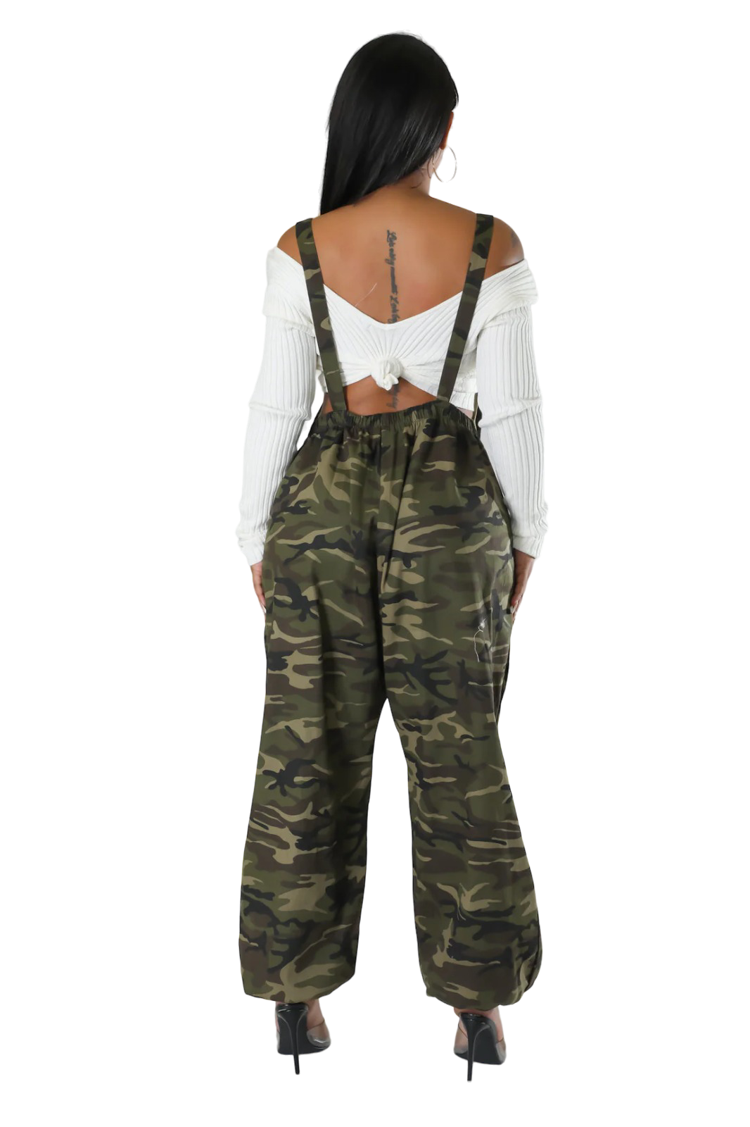 Oversized Camouflage Overalls