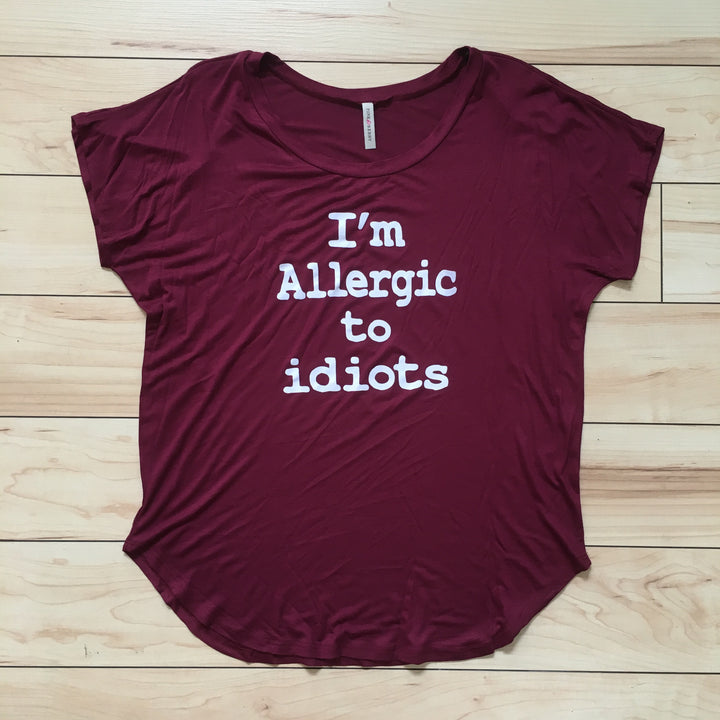 CURVY I'm Allergic to idiots.... T-Shirt The House of Stylez