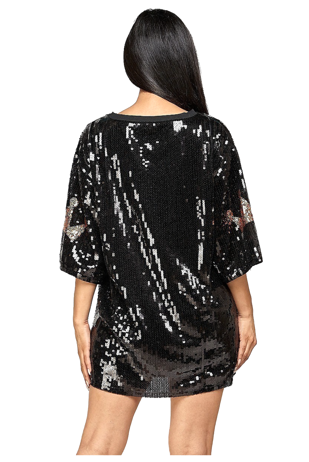 Birthday Crown Queen Oversized Sequin T-Shirt Dress Birthday Crown Queen Oversized Sequin T-Shirt Dress