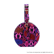 Pink Multi Color Snake Arm Candy Bag Liliana