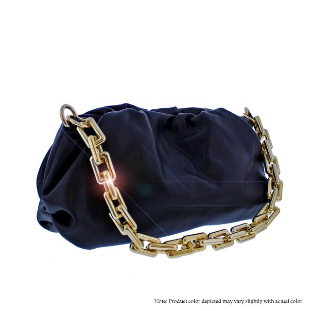 Scrunchy Chain Bag - Black Liliana