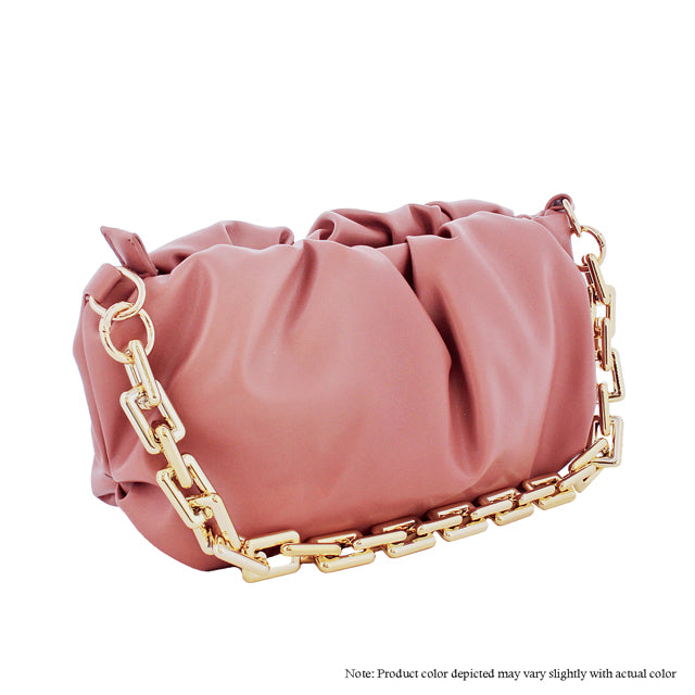 Scrunchy Chain Bag - Rose Liliana