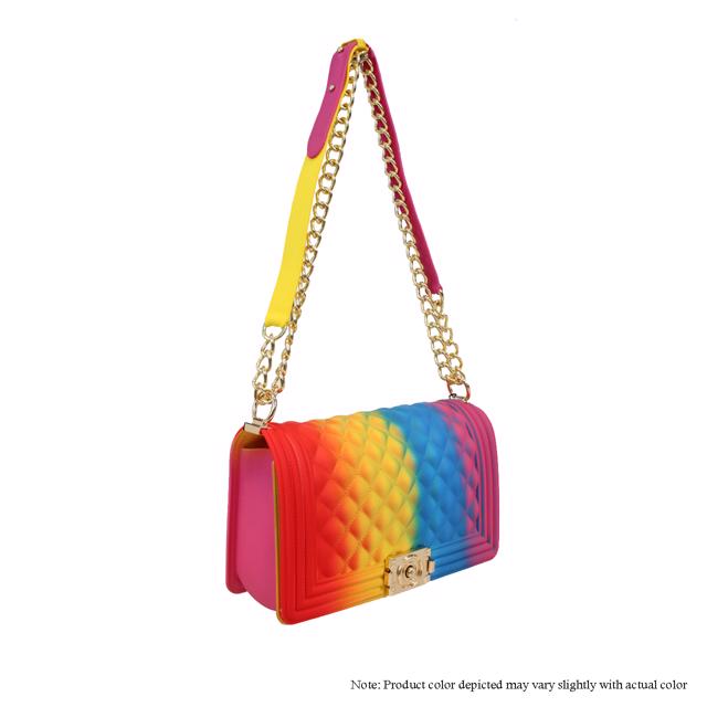 Jelly {Silicone} Shoulder Bag - Rainbow Liliana