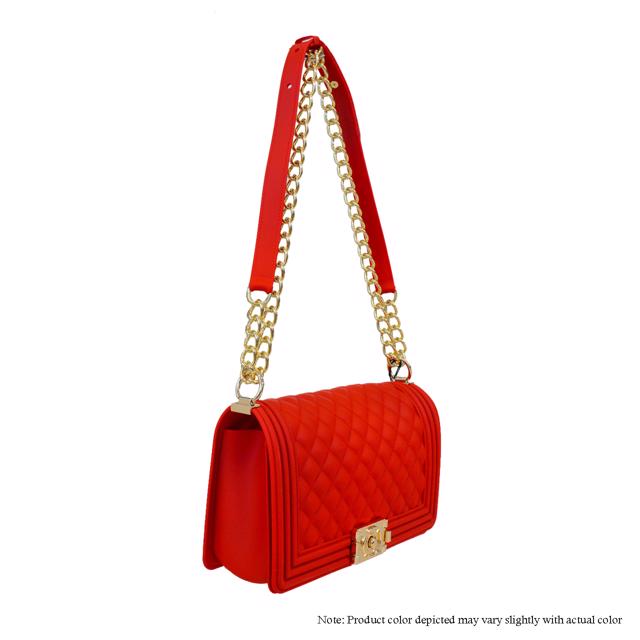 Jelly {Silicone} Shoulder Bag - Red Liliana