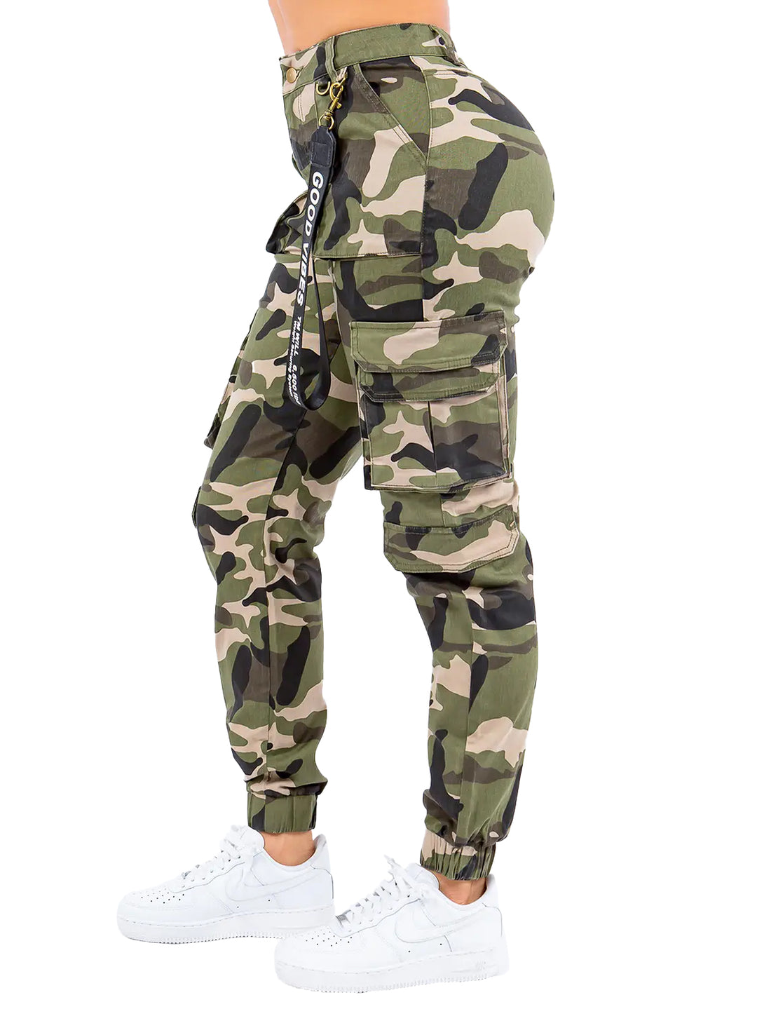 High Waist Camo Joggers with Utility Pockets – The House of Stylez