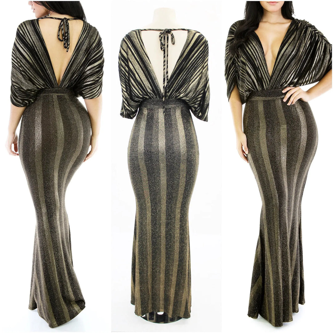 The Black & Gold Gown The House of Stylez