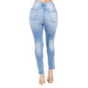 Curvy High Waist Destroyed Jeans