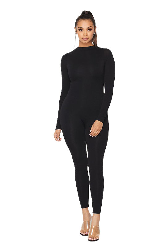 Long Sleeve Stretchy Jumpsuit