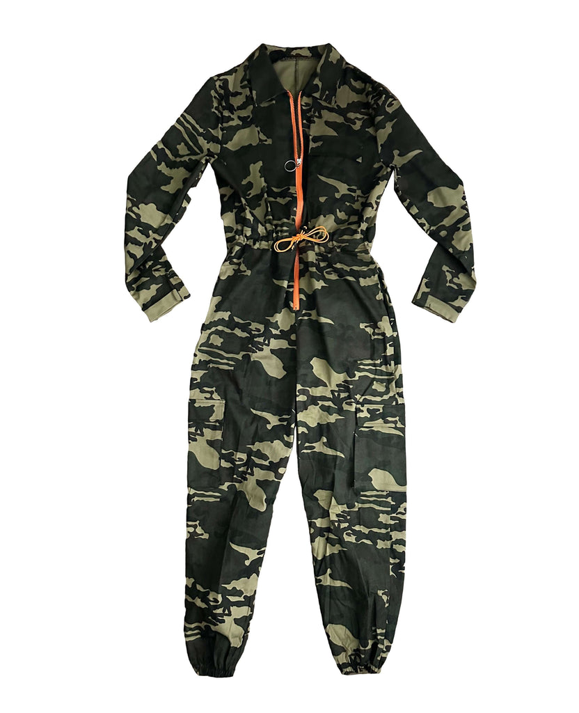 Orange camo sale jumpsuit