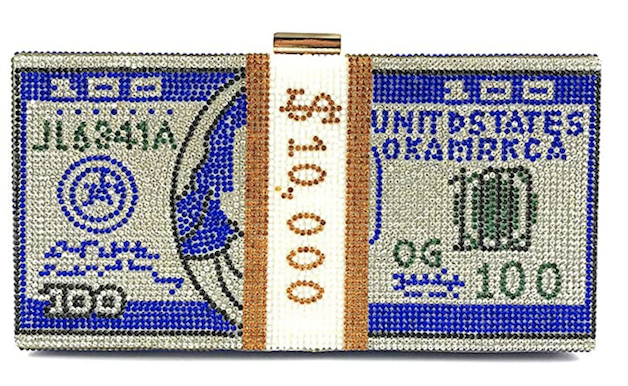 Bling Money Bag Clutch/Crossbody -Blue The House of Stylez