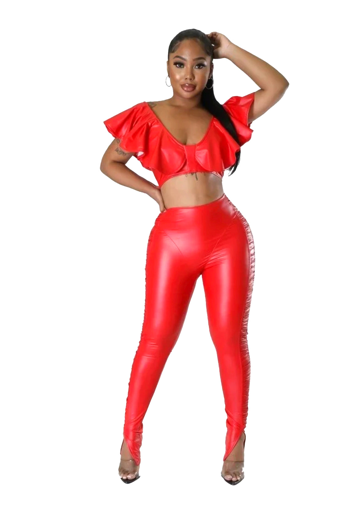 Buy Forever 21 Red Leggings for Women's Online @ Tata CLiQ